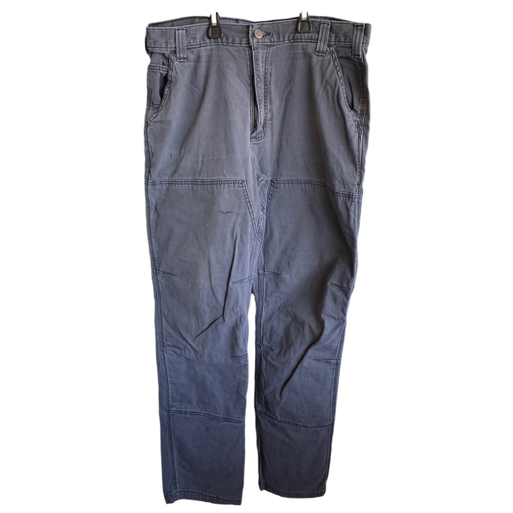 Carhartt 102802-029 Shadow Grey Relaxed Fit Double Knee Work Pants  36 x 36